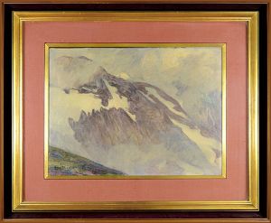 Yoshida Hiroshi / Painting :  The Japan Alps