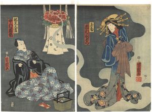 芳幾「法四季紙家橘拙」