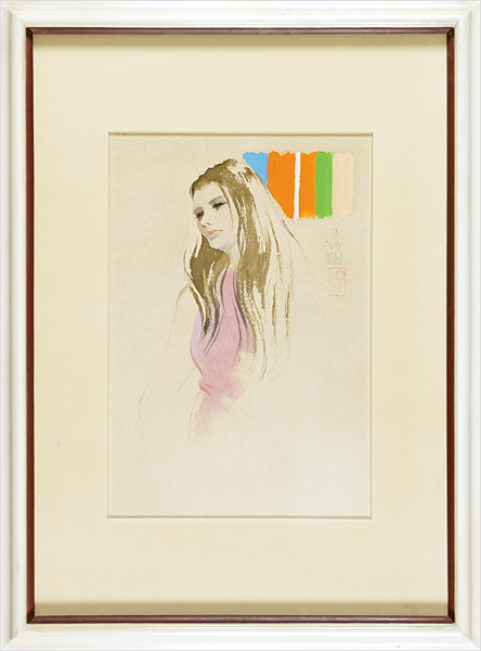 岩田専太郎「自筆画」