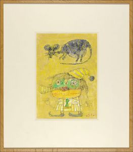 鬼頭曄「自筆画　ブレーメンの笛」