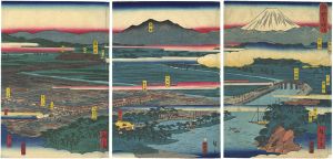 広重二代「神奈川野毛横浜」