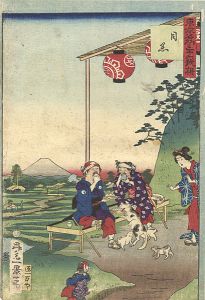 東京名所三十六戯撰　目黒