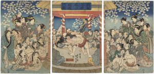 新板子供遊び相撲の図