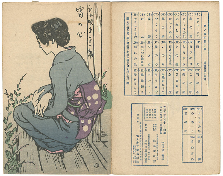 Takehisa Yumeji “新小唄第21編  宵の心”