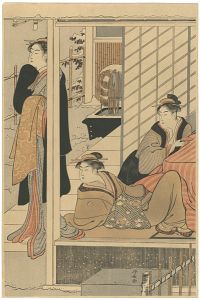 清長「庭の雪見（右） 【復刻版】」