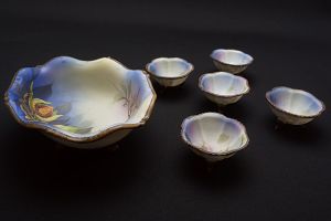 オールドノリタケ 盛り上げ木の実ナッツセット 6点組