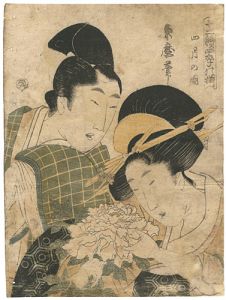 月麿「十二続四季の揃　四月の図」
