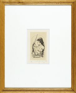 山本六三「一角獣と女」