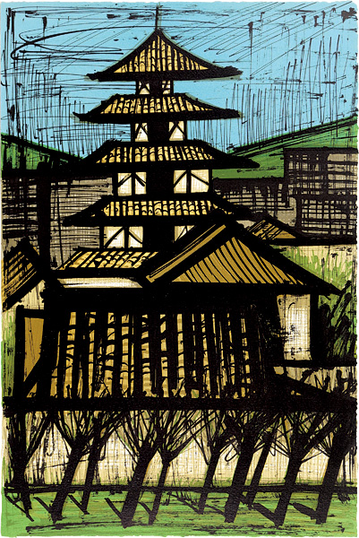 Bernard Buffet “Temple a Kyoto”