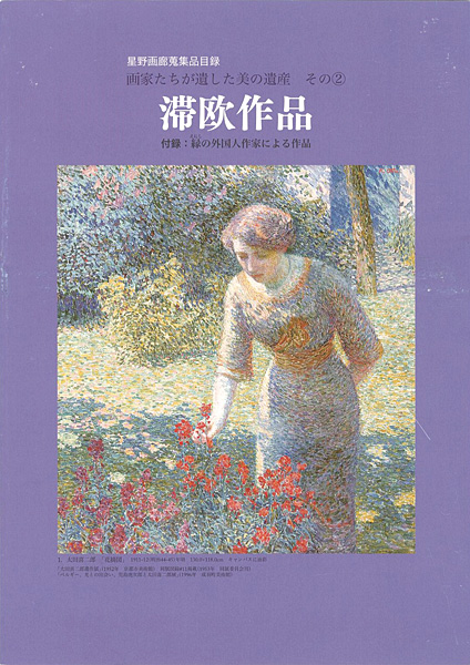 「星野画廊蒐集品目録 画家たちが遺した美の遺産 その（2） 滞欧作品」