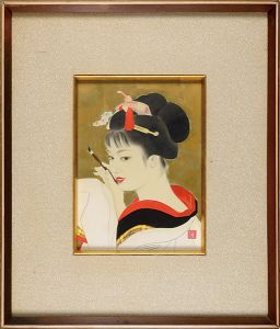 志村立美「自筆画 初春」