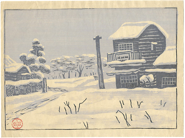 前田政雄「代々木雪景」