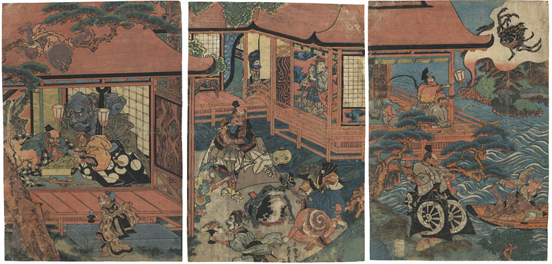 Sadahide “Minamoto Yorimitsu with Monsters”