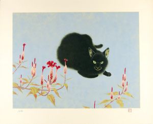 山口華揚「花と猫」