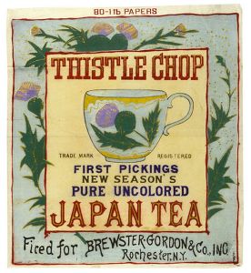 輸出茶箱用蘭字ラベル