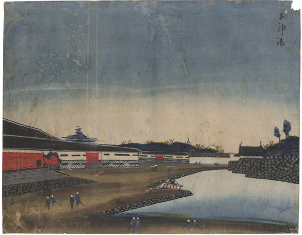 作者不詳「泥絵　山下門内鍋島邸」