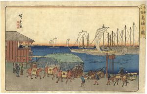 広重初代「東都名所　高輪之図」