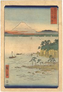 冨士三十六景　相州三浦之海上