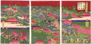 国利「東京名所之内　上野公園地眞景之図（第2回勧業博覧会）」