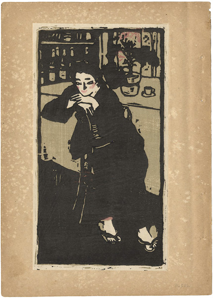 Ota Saburo “Woman in Cafe”