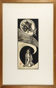 宮田雅之「切り絵 瀬戸内晴美『中世炎上』より」