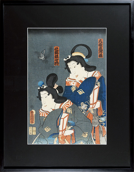 豊国三代「大磯虎御前 化粧坂少将」