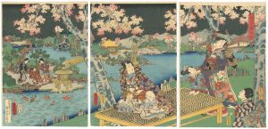 花宴紫面影