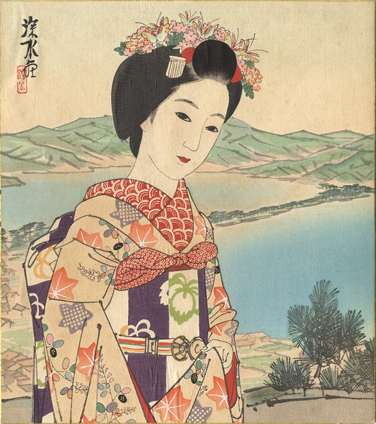 伊東深水「舞妓」