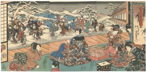 豊国三代「雪月花之内　ゆき」