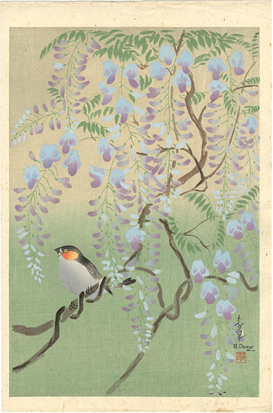 大野麥風「花鳥画」