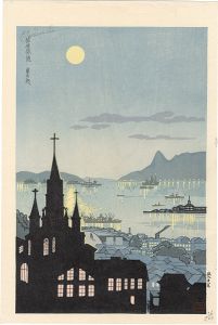 徳力富吉郎「佐世保港」