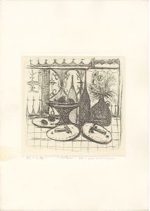 作者不詳「花と面」