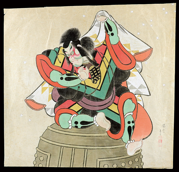 Torii Kiyotada “自筆画 役者絵”