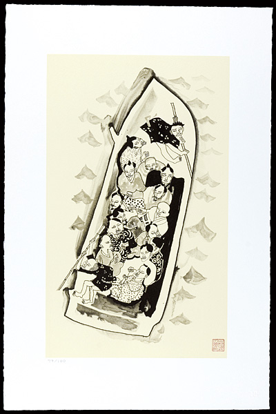 中村正義「日蓮挿画」