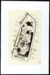 中村正義「日蓮挿画」