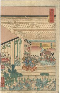 東海道名所之内　御能拝見之図