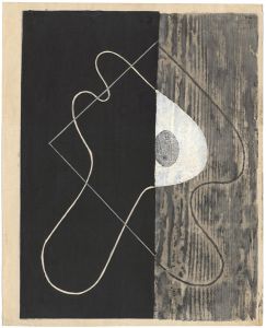 Onchi Koshiro / Past Poem №15　（later print） 