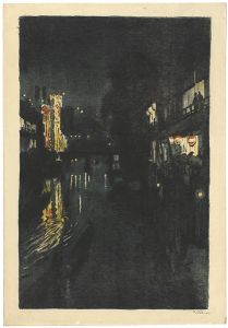 Sight in Osaka / Night View of Dotonbori River 
