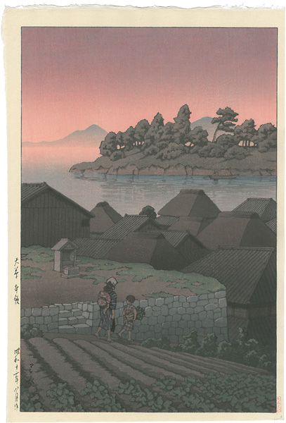 川瀬巴水「天草本領」