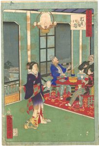 東京名所三十六戯撰　数寄屋河岸