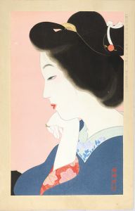 Kamoshita Choko / New Ukiyo-e Style Beauties / September, Tipsy