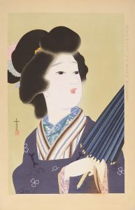 浜田如洗「新浮世絵美人合　5月　皐月晴れ」