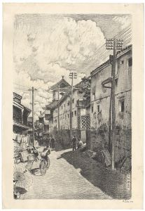 Oda Kazuma / Sight in Osaka / Alley along the Tsumura Branch Temple 
