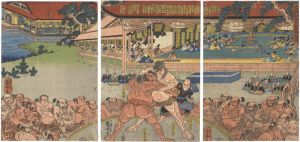 右大将頼朝公相撲御覧図