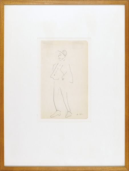 Albert Marquet “自筆画　ポケットに手をつっこんでいる男”