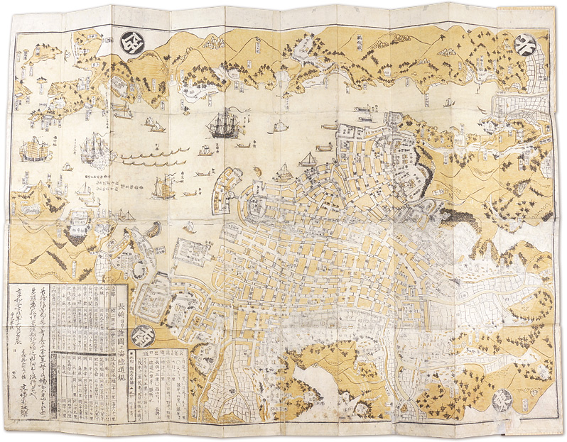 作者不詳「長崎絵図 全」