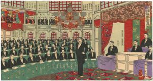 延一「二十三年国会議事堂真図」