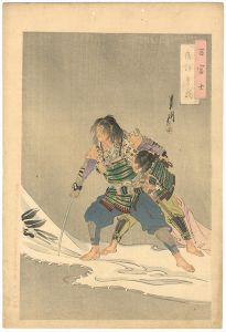 尾形月耕「百富士　夜討曽我」