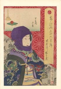 国周「東京三十六会席 日本はし おかめ - 日本堤 平松」