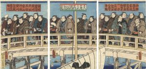 大角力両国橋渡図